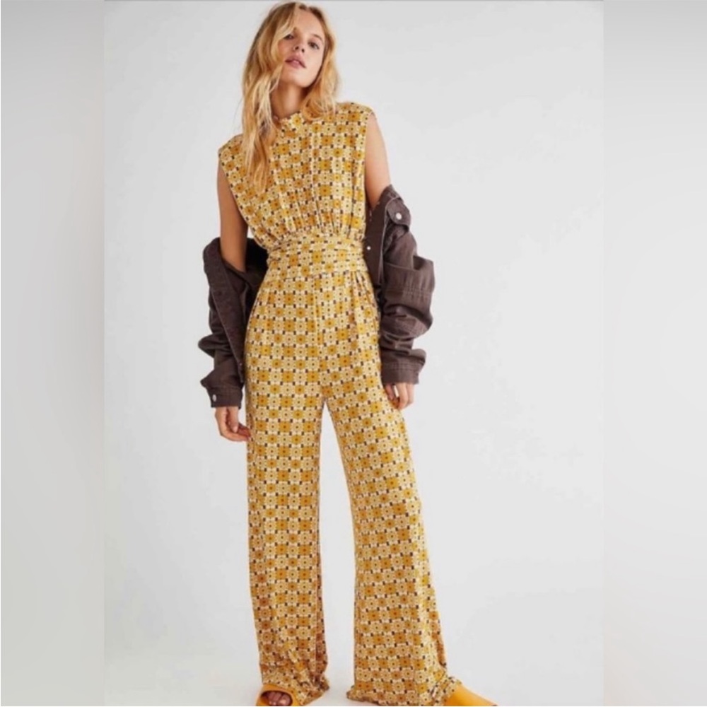 NWT Free People Vibe Check one Piece Jumpsuit